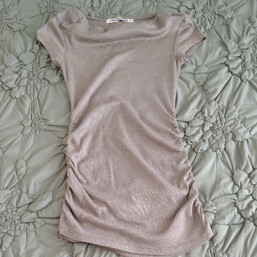 Michael Stars Olive Shine Maternity Tee